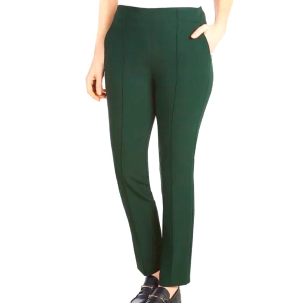 Hilary Radley Dark Emerald Pull-On Pant